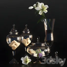 Pottery barn iminous canisters
